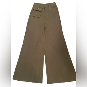 Forever 21 - Wide leg Pant - Olive - New - Size S